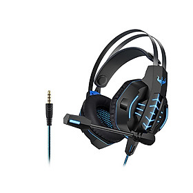 Tai nghe chơi game có dây OVLENG OV-P20 3.5mm âm thanh nổi ánh sáng LED có mic xoay thay thế - Màu đỏ
