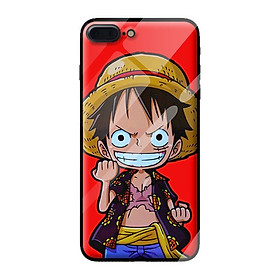 Ốp kính cường lực cho iPhone 7 Plus mũ rơm 1 - Hàng chính hãng