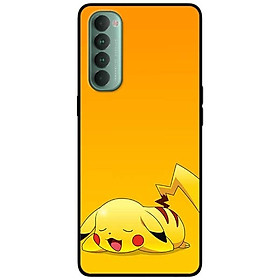 Ốp lưng dành cho Oppo Reno 4 Pro mẫu PiKa nền vàng