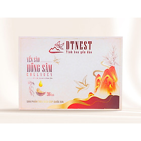 Đặc sản Khánh Hòa - Hộp quà Yến Chưng Hồng Sâm Collagen 70ml DT NEST/ DT FOOD