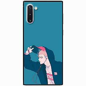 Ốp lưng dành cho Samsung Note 10 mẫu Cậu Bé Tai Nghe Đỏ