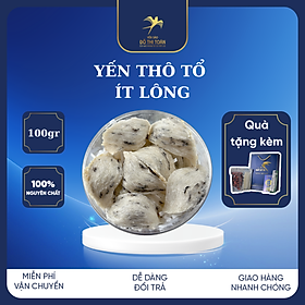 Yến thô ít lông hộp 100gr - Ăn tổ yến giúp đẹp da - Tốt cho hệ hô hấp - tặng kèm đường táo nhíp - Yến sào cao cấp Đỗ Thị Toán