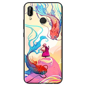 Ốp in cho Huawei Nova 3E Cặp Cá Chép - Hàng chính hãng