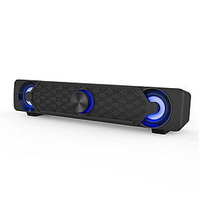 Loa máy tính Smalody YXSM9017 siêu trầm âm thanh nổi có dây USB với đèn LED màu xanh lam
