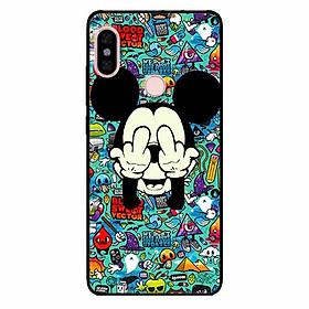 Ốp lưng in cho Xiaomi Redmi Note 6 Pro Mẫu Chuột Che Mắt