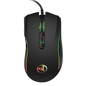 Chuột chơi game có dây HXSJ A869 3200DPI 7 nút 7 màu LED máy tính quang học cho game thủ chuyên nghiệp