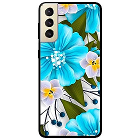 Ốp lưng dành cho Samsung Galaxy S21 mẫu Hoa Xanh Trắng