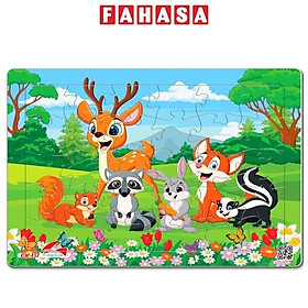 Bộ Xếp Hình A4 Tia Sáng 030-157 - Vui Chơi (30 Mảnh Ghép)