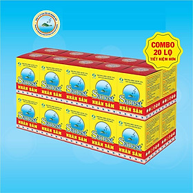 [Combo 20 lọ] Nước Yến sào Khánh Hòa Sanest Fucoidan Nhân sâm đóng lọ 70ml - 700-21%