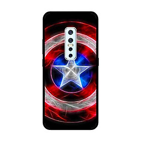 Ốp Lưng in cho Vivo V17 Pro Mẫu Khiên Đội Trưởng 1 - Hàng Chính Hãng