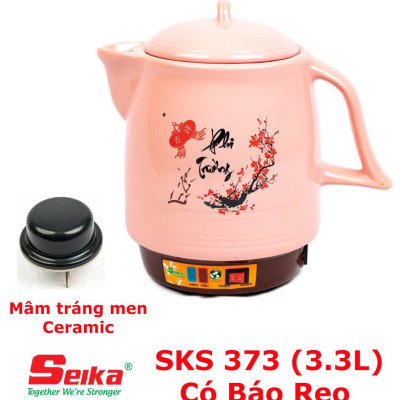 Siêu sắc thuốc bằng điện tự động Seika 3.3L - SKS373 (Gốm sứ Bát Tràng) hàng chính hãng