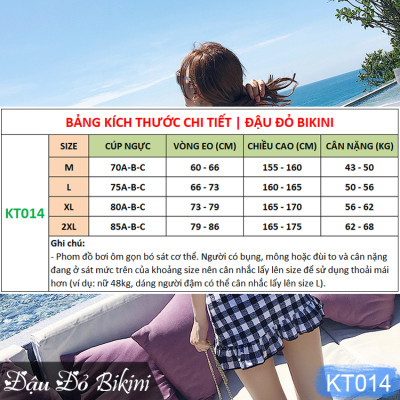 Bikini 2 mảnh, đồ bơi nữ chất bơi lycra lạnh cao cấp, dáng áo croptop có gọng đệm, quần váy cách điệu nữ tính, | KT014