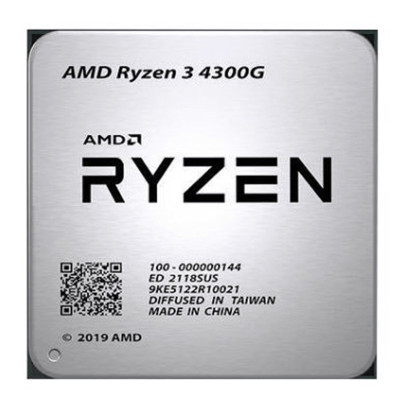 Bộ vi xử lý CPU AMD Ryzen 3 4300G (3.8GHz Boost 4.0GHz / 4 nhân 8 luồng / 6MB / AM4) – Hàng Chính Hãng