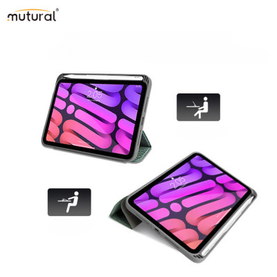 Bao Da Mutural Dành Cho iPad Mini 6/Mini 7 Tích Hợp Khay Đựng Bút – Hàng Chính Hãng 