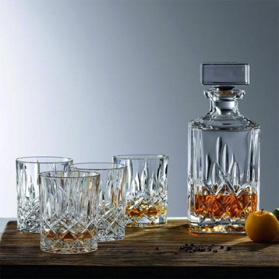 Bộ 1 Bình Rượu 750 ml và 6 Ly Rượu 300 ml Thuỷ Tinh Pha Lê Ý RCR - Opera Set