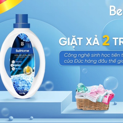 Nước Giặt Xả Công Nghệ Sinh Học Bell Home Hương Sang Trọng 3,2kg