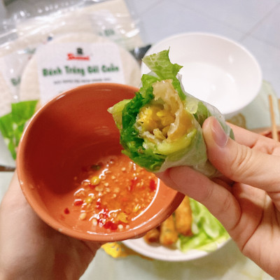 COMBO 5 Bánh tráng chả giò Shammi vuông 22cm 200g (bánh tráng cuốn chả giò, bánh đa nem xuất khẩu)