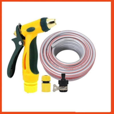 Bộ dây vòi xịt nước rửa xe,tưới cây tăng áp 3 lần 20m(cút nhựa nối 713-1) 206317