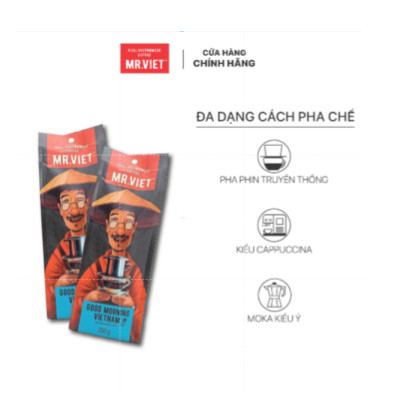 Cà Phê Rang Xay Túi Good Morning Vietnam MR.VIET (250g/Túi)