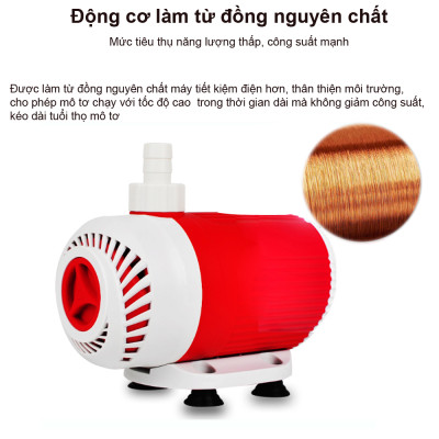Bộ hút mặt hút đáy MD27, MD34 kèm máy bơm bể cá BY102 103 104 105 106 107 tặng 1 lọ G-bio cho cá