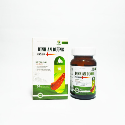 Viên Uống Giúp Hạ Nhanh Đường Huyết Định An Đường - Giảm Biến Chứng Bệnh Tiểu Đường Type 1 Và Type 2, Hạ Mỡ Máu, Giảm Cholesterol Trong Máu - Lọ 30 Viên