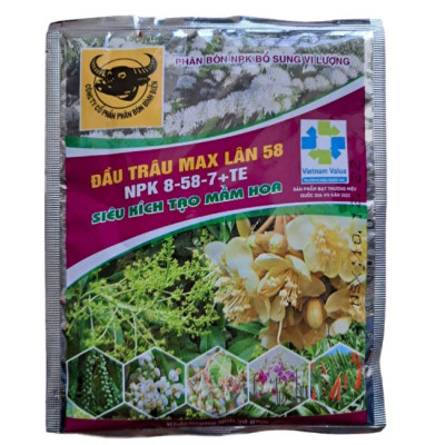 Phân bón Max Lân 58 siêu kích mầm hoa - ra hoa đồng loạt