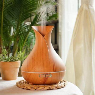 Máy Khuếch Tán Tinh Dầu Dáng Hoa Tulip Cao Cấp Chính Hãng MINIIN - Máy Phun Sương Tạo Độ Ẩm Xông Phòng Lọc Không Khí Sang Trọng - Làm Thơm Phòng-Cafe-Spa- Nhà Hàng -Trang Trí- Đuổi Côn Trùng - Tặng Kèm Remote Và Lọ Tinh Dầu Ngẫu Nhiên 