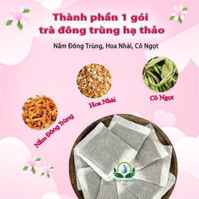 Trà Đông Trùng Hạ Thảo hộp 30 Túi Lọc x 3Gram của Siêu Thị Thiên Nhiên
