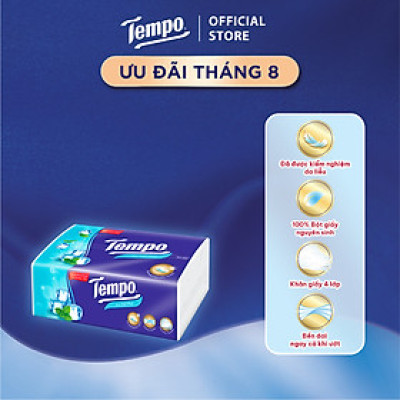[MUA 7 GÓI TẶNG 1 GÓI] Khăn giấy cao cấp Tempo Softpack - 4 lớp bền dai, an toàn cho da - Thương hiệu Đức