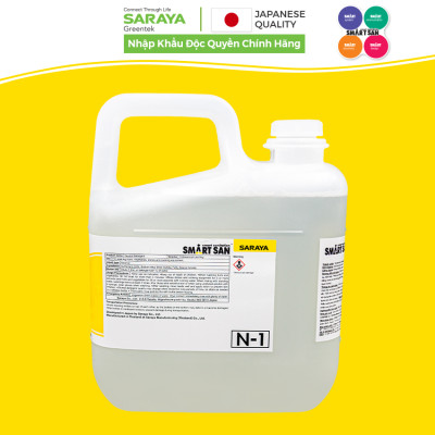 Dung Dịch Tẩy Rửa Trung Tính Rau, Củ, Quả Saraya Neutral Detergent N-1, Thân Thiện Với Da Và Môi Trường - Can 5Kg