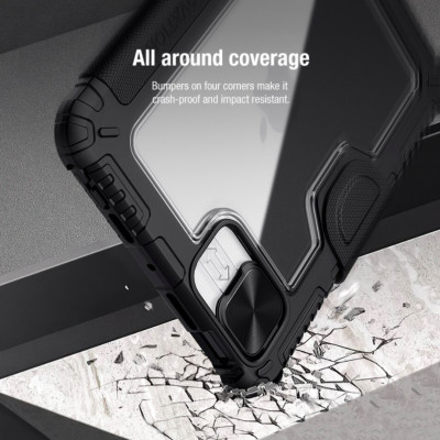 Bao da cao cấp cho iPad Mini 7 hãng Nillkin Bumper Leather có nắp bảo vệ camera - Hàng nhập khẩu