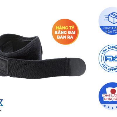 Đai quấn khuỷu tay loại vừa Phiten metax elbow band middle AP246003/AP246004/AP246005