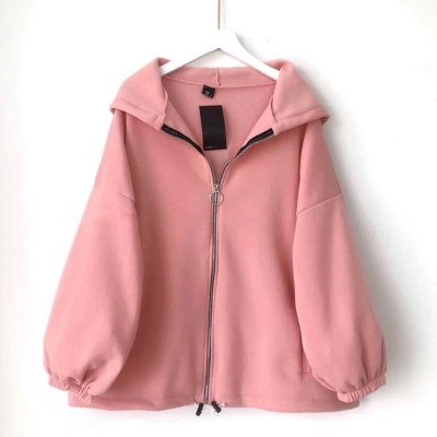 ÁO KHOÁC HOODIE UNISEX FORM RỘNG NỈ KÉO KHÓA DÂY RÚT