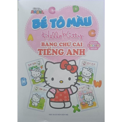 Sách - Bé Tô Màu Hello Kitty - Bảng Chứ Cái Tiếng Anh - Tặng Kèm Sticker Xinh Xắn - Minh Thắng