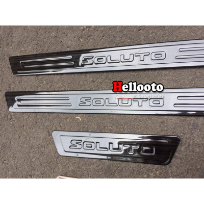 Ốp Bậc Cửa Dành Cho Xe Kia Soluto 2018 2019 2020 - mẫu titan
