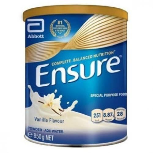 Sữa bột Ensure Complete Balanced Nutrition 850g (Singapore)