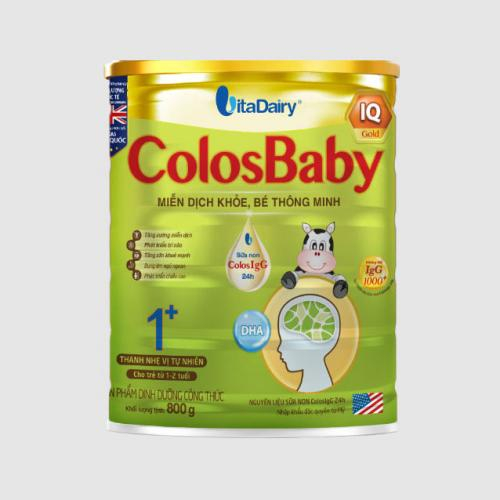 Sữa Bột ColosBaby IQ Gold 1+ Lon 800gr (1-2 Tuổi)