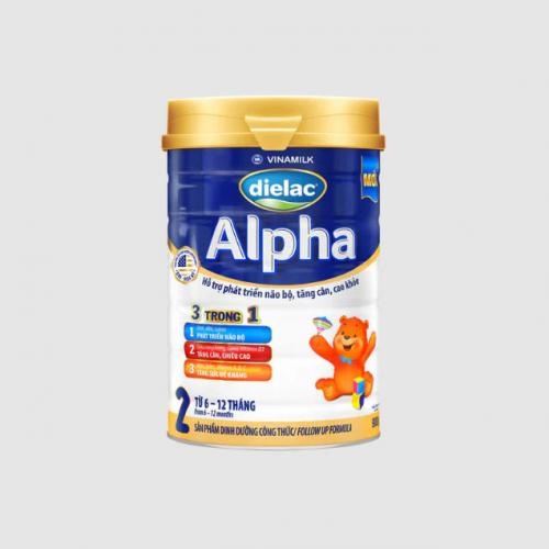 Sữa Bột Dielac Alpha 2 Lon 900gr (6-12 Tháng)