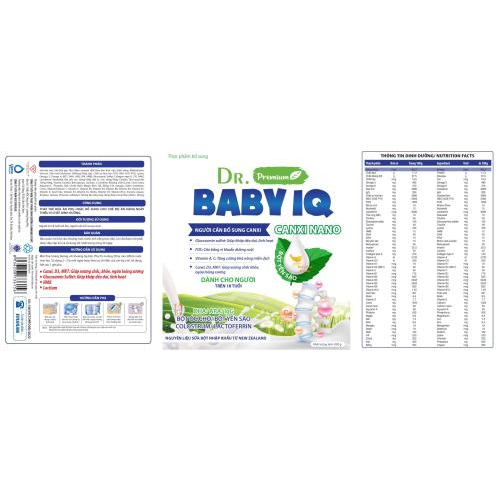 Dr BABY IQ CANXI NANO DÀNH CHO NGƯỜI TRÊN 18 TUỔI